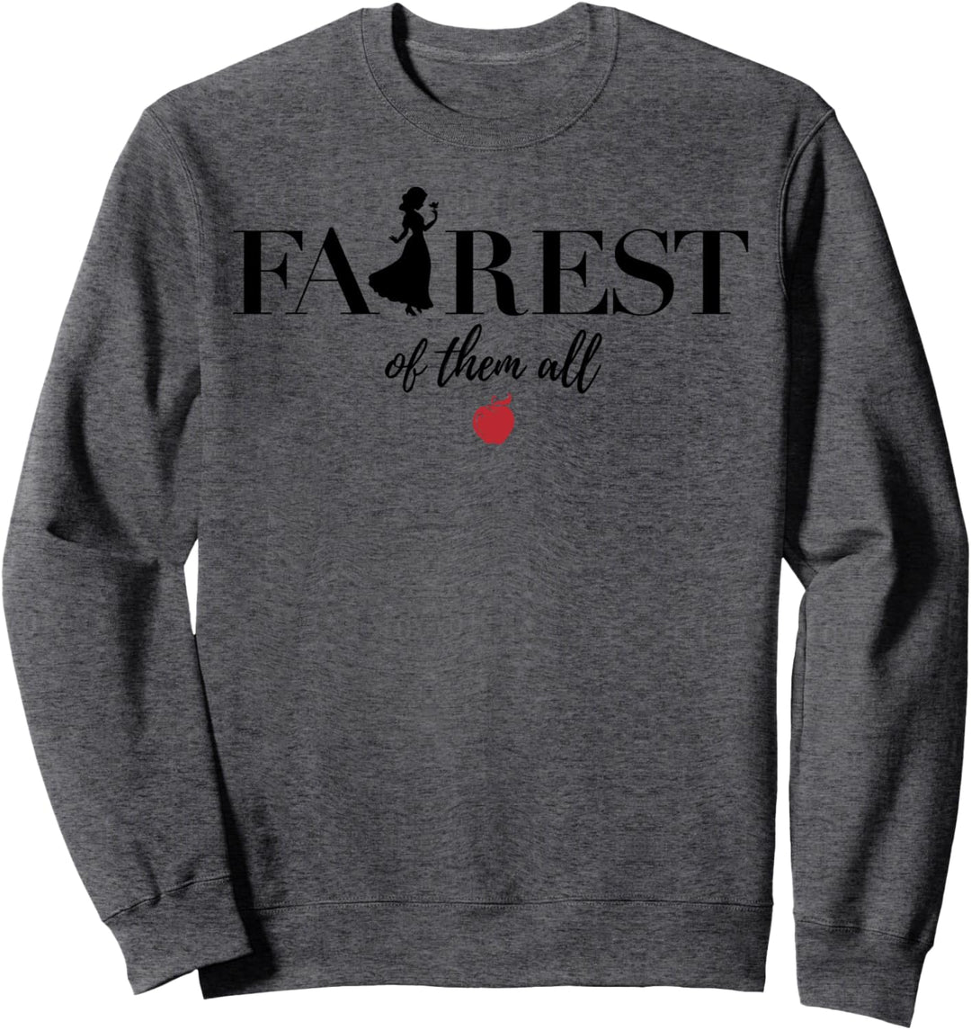 Disney Snow White Fairest Silhouette Text Sweatshirt