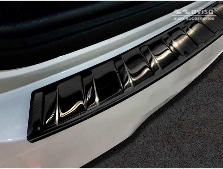 Avisa Schwarz Edelstahl Heckstossstangenschutz kompatibel mit BMW X3 G01 M-Paket 2017-2021 & Facelif