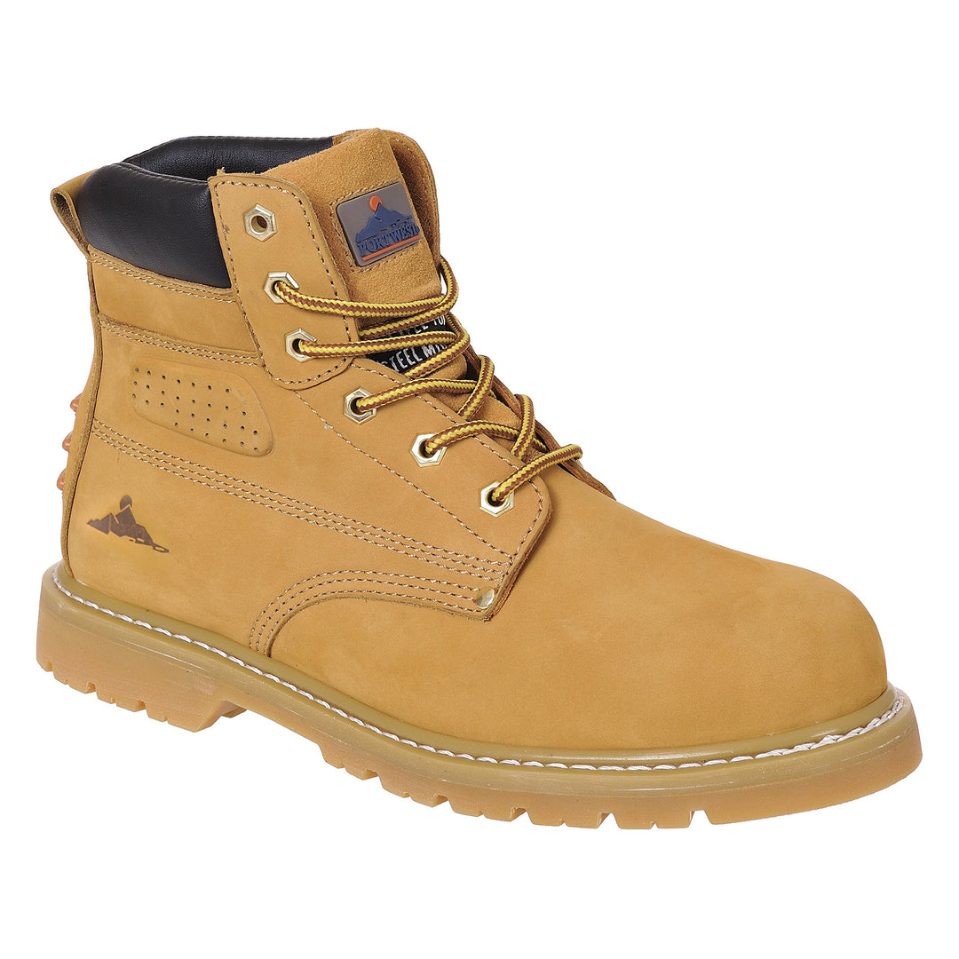 Portwest Steelite Plus rahmengenähter Stiefel SBP HRO, Grösse: 39, Farbe: Honig, FW35HOR39 39 Beige