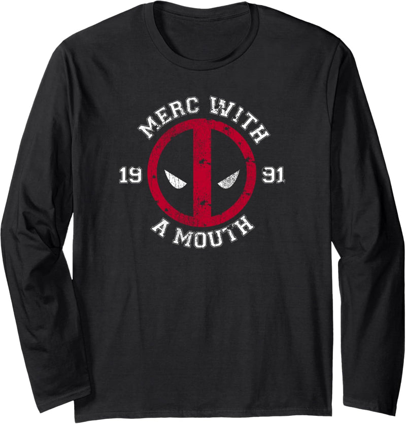 Marvel Deadpool Merc With Mouth Langarmshirt