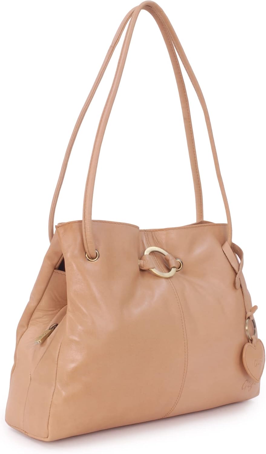Gigi - Leder - Damenhandtasche/Schultertasche - OTHELLO 4323" Honig, Honig