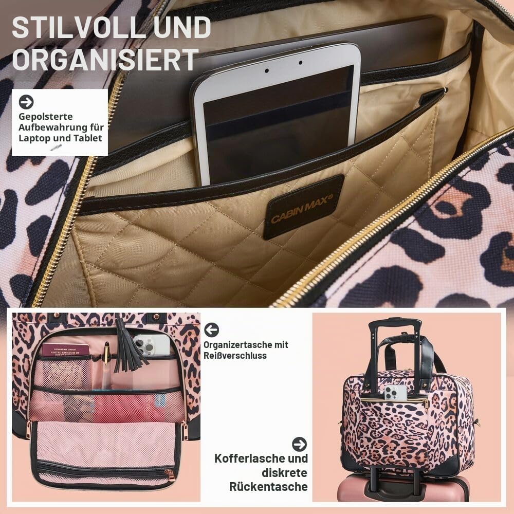 Cabin Max Vela Reisetasche 40x30x20, 24l, Wizz Air kompatibel, Untersitz-Reisetasche, Handgepäck-Rei