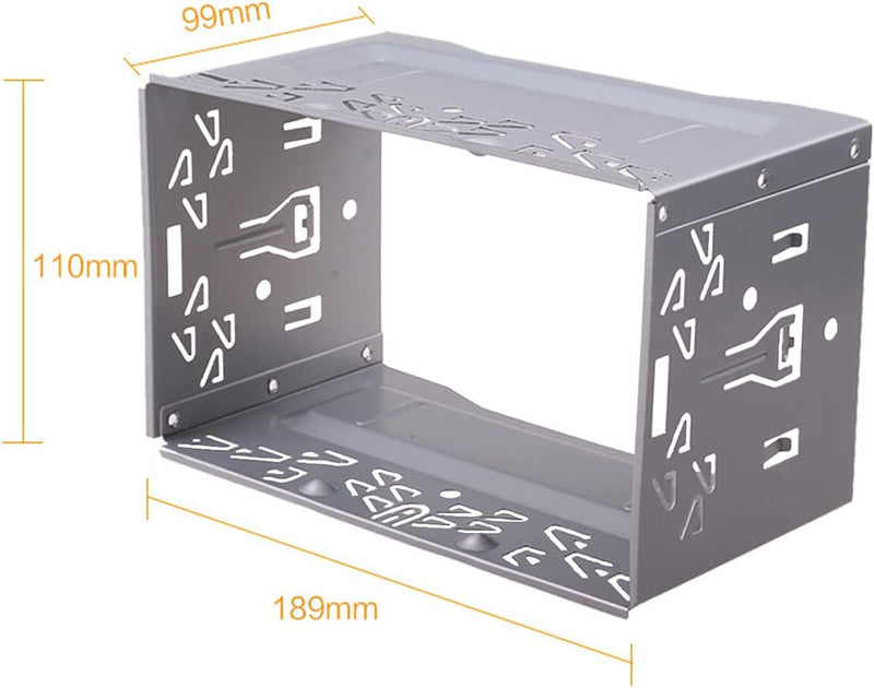 Auto Radio Montage Rahmen 2DIN Doppel Metallrahmen Halterung Faszienmontageset für Doppel DIN Auto R