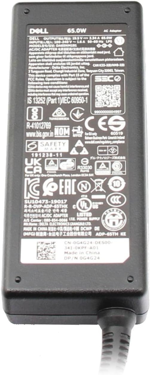 Dell 0MGJN9 Original Netzteil 65 Watt für Vostro 15 (3568), (5568), Inspiron 15 (3567), (3590), 17 (