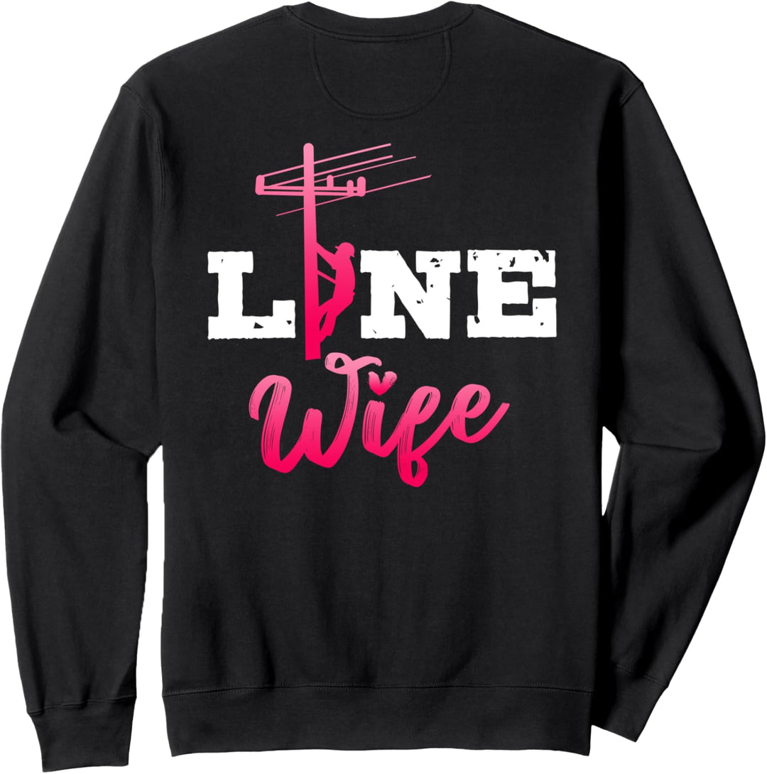 Lineman Gifts Lineman Wife Image On Back Of Shirt Sweatshirt