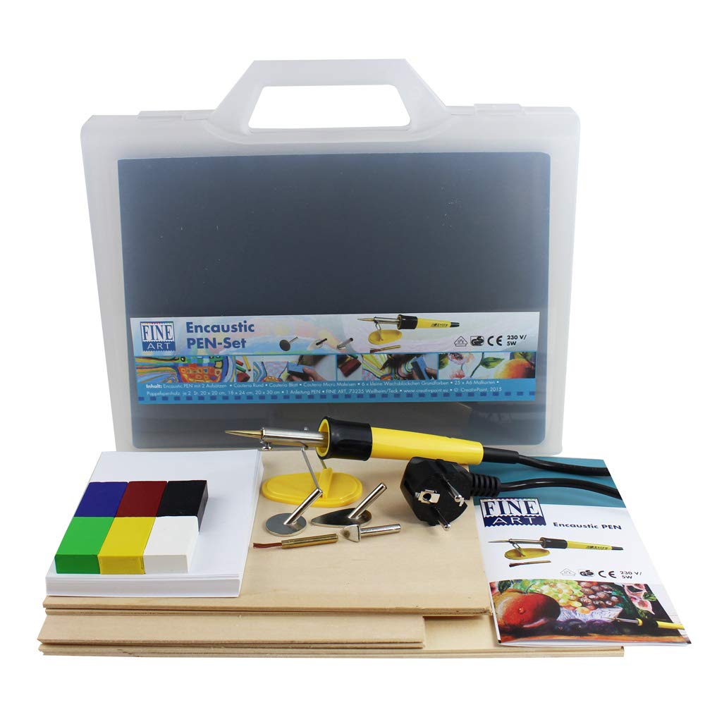 Encaustic Pen, grosses Geschenk-Set mit viel Zubehör