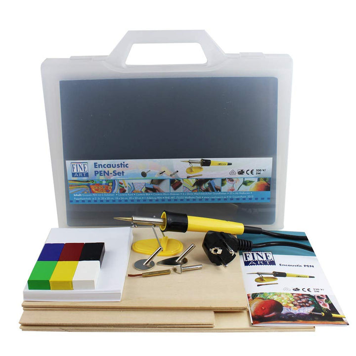 Encaustic Pen, grosses Geschenk-Set mit viel Zubehör