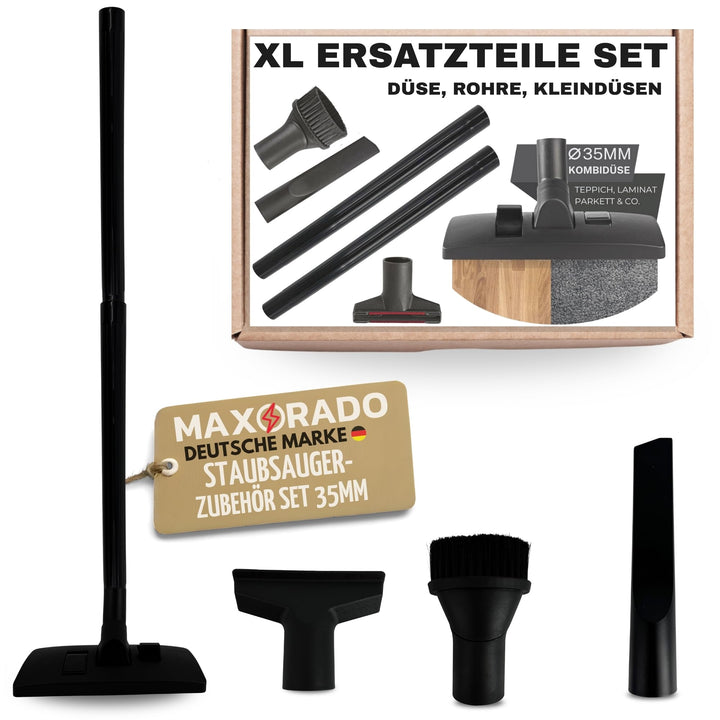 Rohr Düse Aufsatz 6-tlg Ersatzteile Set 35mm passend für Kärcher A K WD2 WD3 WD4 WD5 WD6 Verlängerun