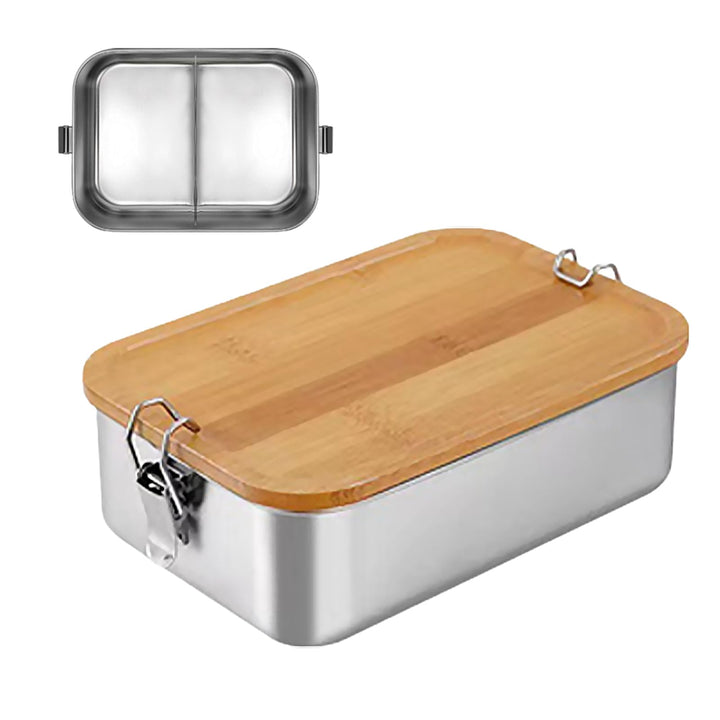 Jauhmui Bento Lunchbox für Erwachsene Kinder Edelstahl Brotdose(1500ML,2 Fächern) 2 Fächern 1500ML,
