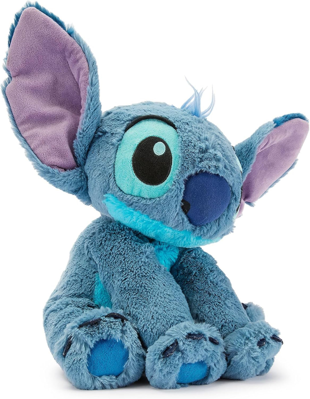 Disney Store Stitch Offizielles mittelgrosses Kuscheltier für Kinder, 38 cm, Kuscheltier mit Sticker
