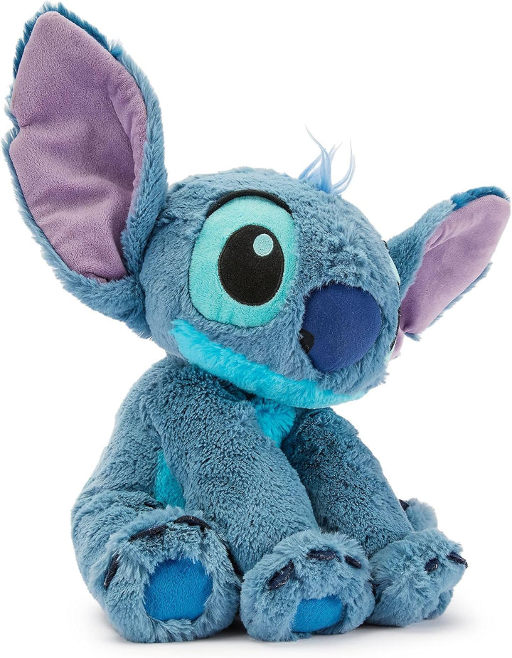 Disney Store Stitch Offizielles mittelgrosses Kuscheltier für Kinder, 38 cm, Kuscheltier mit Sticker