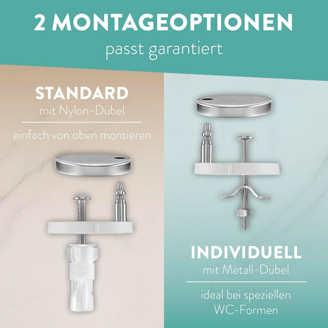Benkstein® Premium Toilettendeckel antibakteriell oval weiss. Klodeckel mit Quick-Release-Funktion u
