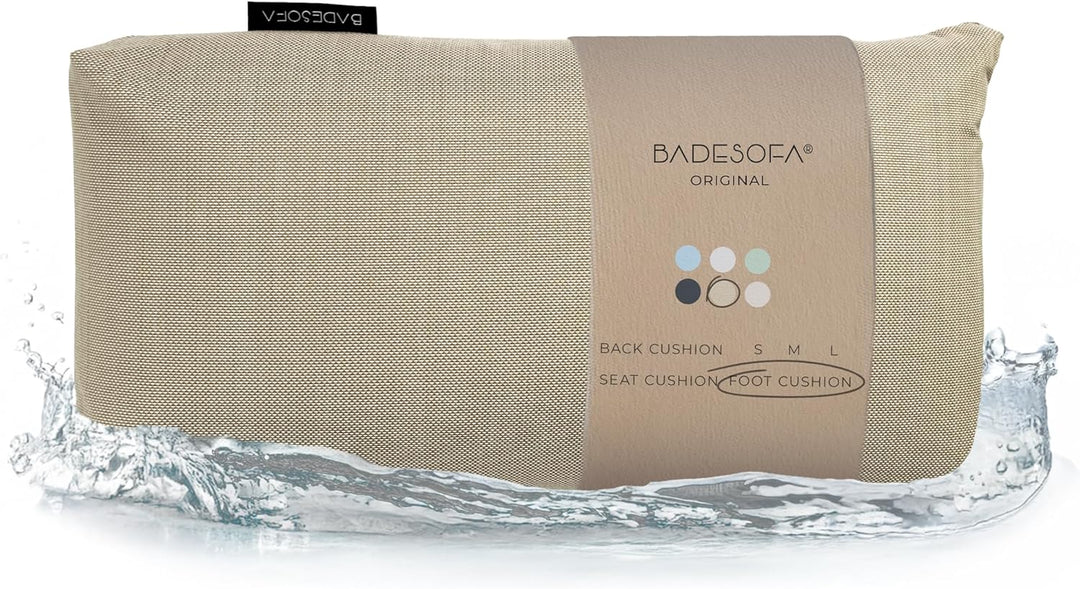 BADESOFA® Fusskissen | Premium-Qualität | Badewannen-Kissen für bequemes Baden | Made in EU | Badewa