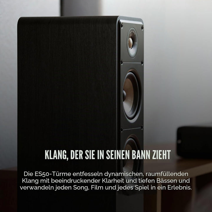 Polk Audio Signature Elite ES50 hochauflösender HiFi Standlautsprecher fürs Heimkino, Hi-Res zertifi