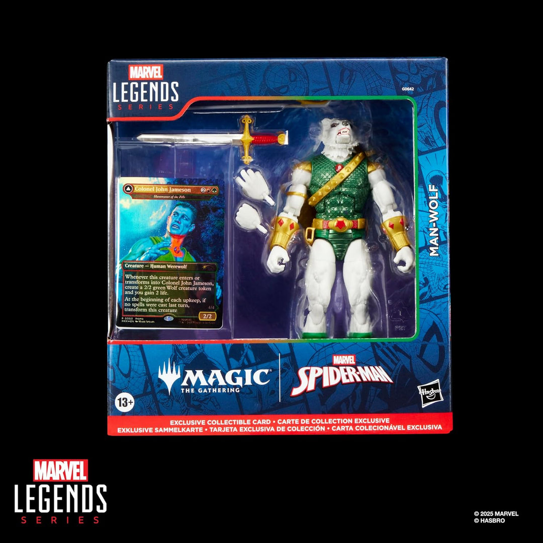 Hasbro Marvel Legends Series Magic: The Gathering Man-Wolf, Spider-Man Action-Figur Plus Exklusive F