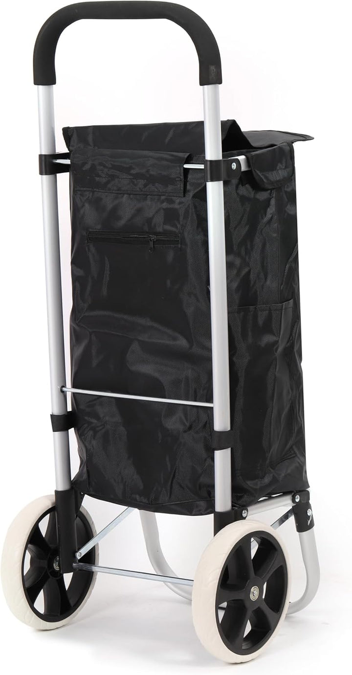 50Liter Aluminium Trolley Einkaufstrolley Klappbar, Shopping Trolley, Wasserabweisender Einkaufswage