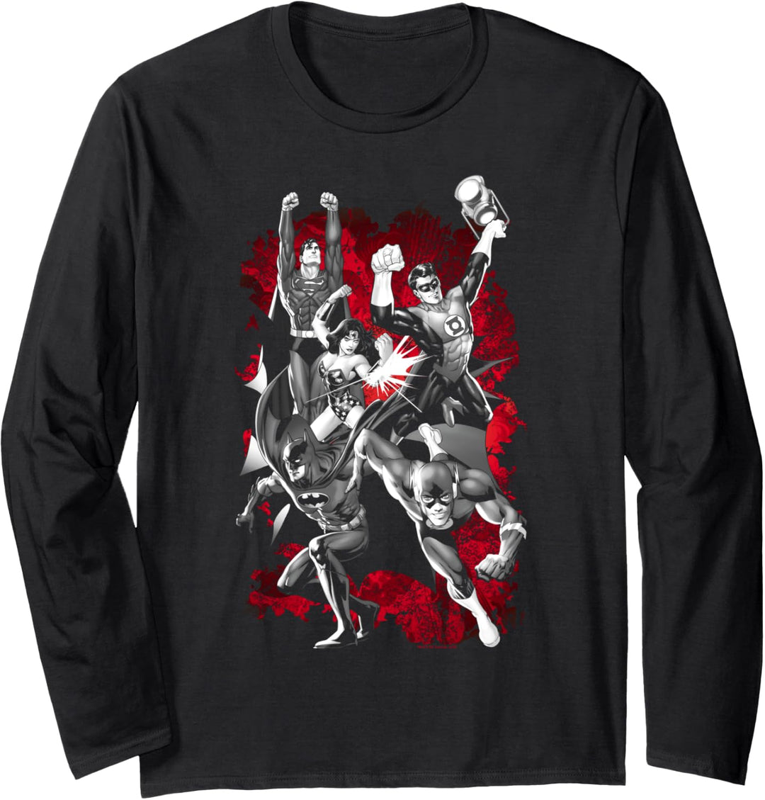 Justice League Explosion Langarmshirt
