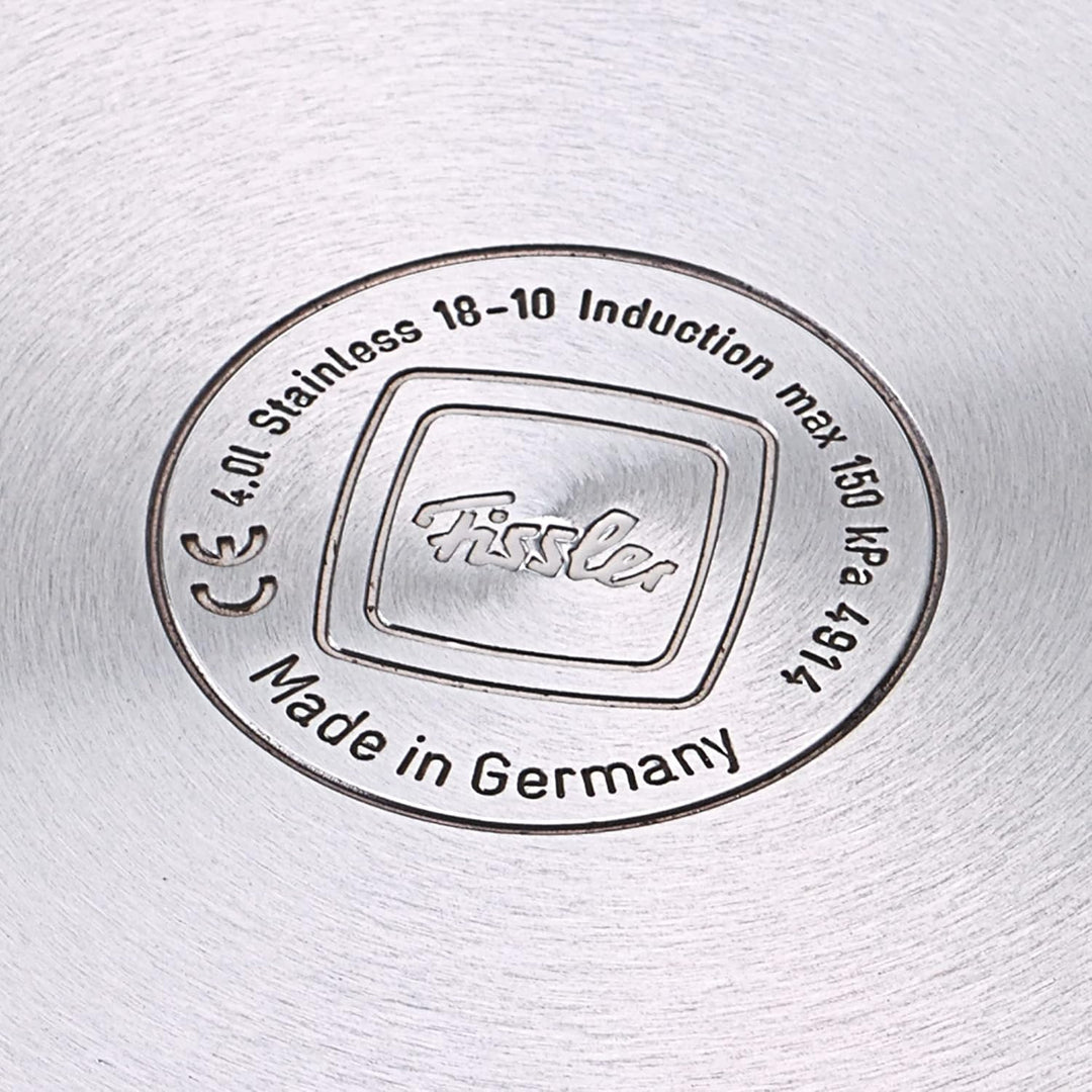 Fissler Vitaquick / Induktions-Schnellkochtopf Edelstahl-Dampfkochtopf, 2 Garstufen, stapelbar, Silb