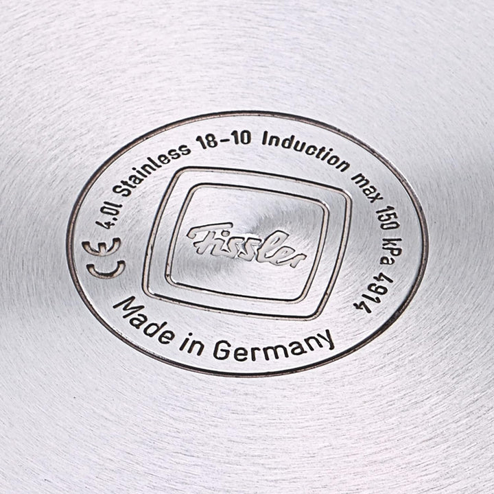 Fissler Vitaquick / Induktions-Schnellkochtopf Edelstahl-Dampfkochtopf, 2 Garstufen, stapelbar, Silb