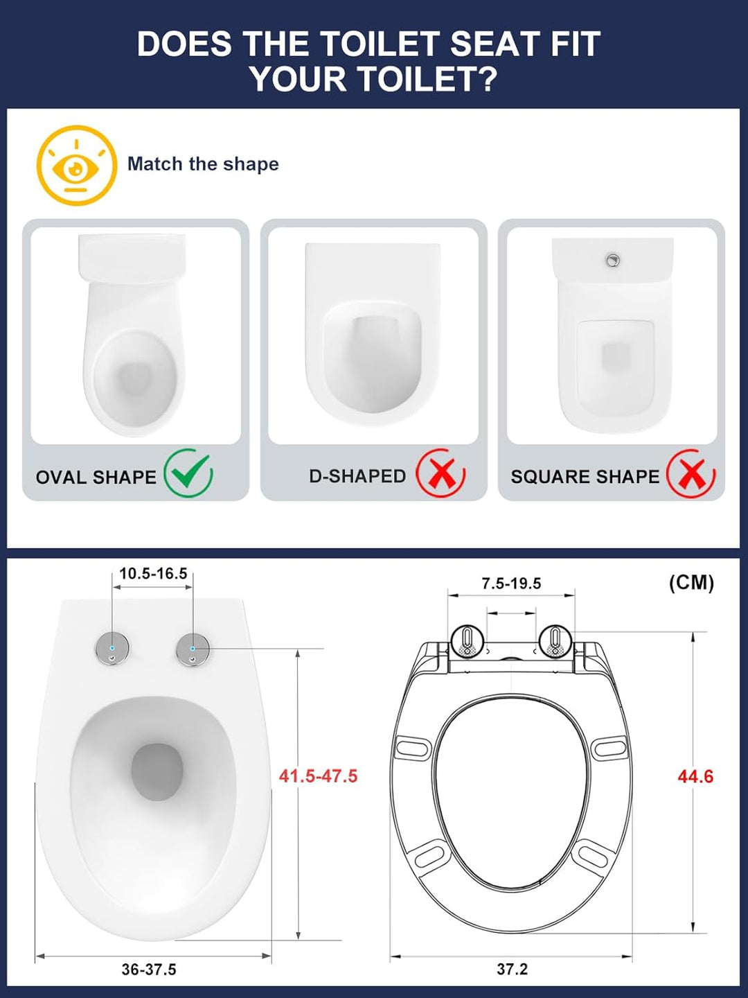 YEAUPE PRO Toilettendeckel mit Absenkautomatik, WC Sitz O Form mit Soft-Close, Grün Klodeckel mit Qu