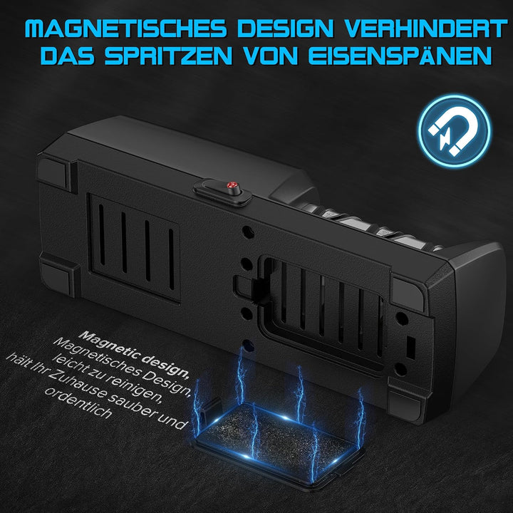 Elektrischer Messerschärfer für die Küche – Professionell 3-Stufen, 100% Diamantsystem mit 15° Präzi