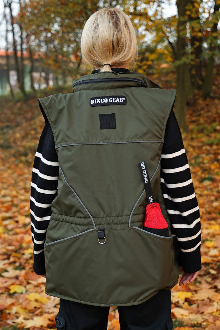 DINGO GEAR All-season Training Vest with a Hood Grün 4 - XL grosse, Grün 4 - XL grosse