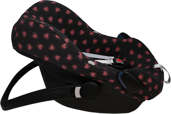 JYOKO Kids Bezug für Autositz kompatibel mit Pebble Maxi Cosi Pebble Pro I-Size, aus Baumwolle (Fluo