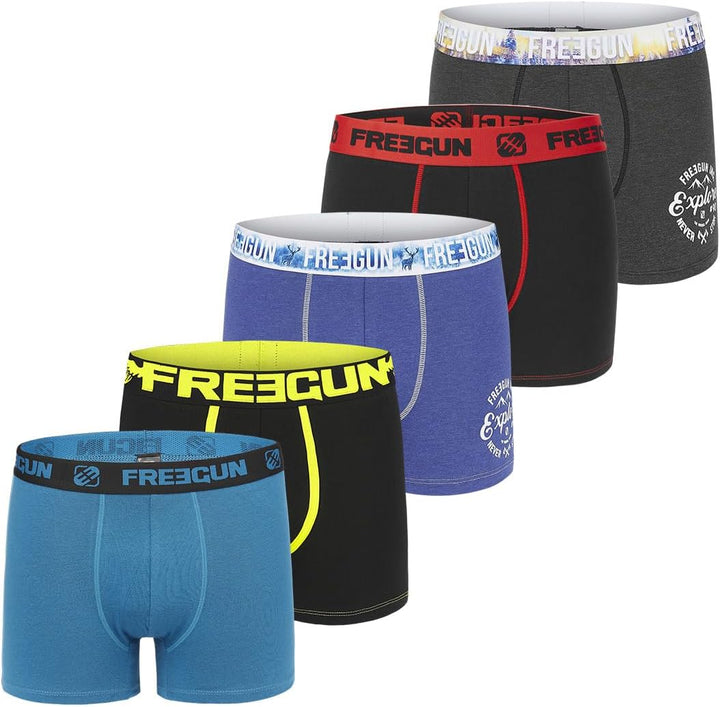 FREEGUN Herren Boxer FG/1/BCX5/MULTILOT Boxershorts L Gris, L Gris