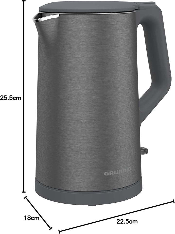 Grundig WK 7340 Wasserkocher, 2.150 W Leistung, 1,5 l Fassungsvermögen, Kabelaufwicklung, Abschaltau