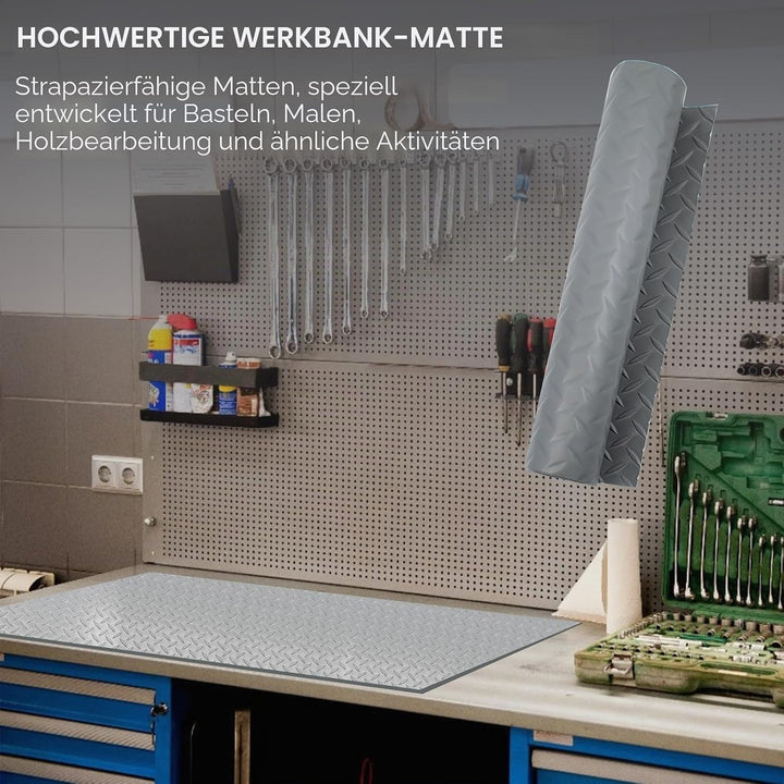 Werkbankmatte 40x120 cm rutschfeste Tischunterlage 2mm dick Arbeitsmatte Thekenmatte für Handwerk, H