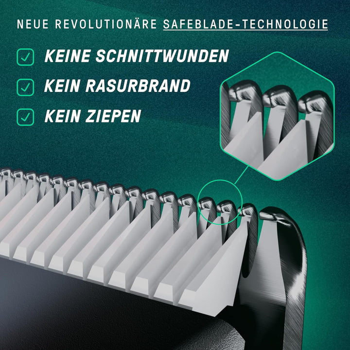 The Bodygroomer 2.0 Intimrasierer & Körperhaartrimmer mit revolutionärer Sicherheitsklinge für den M