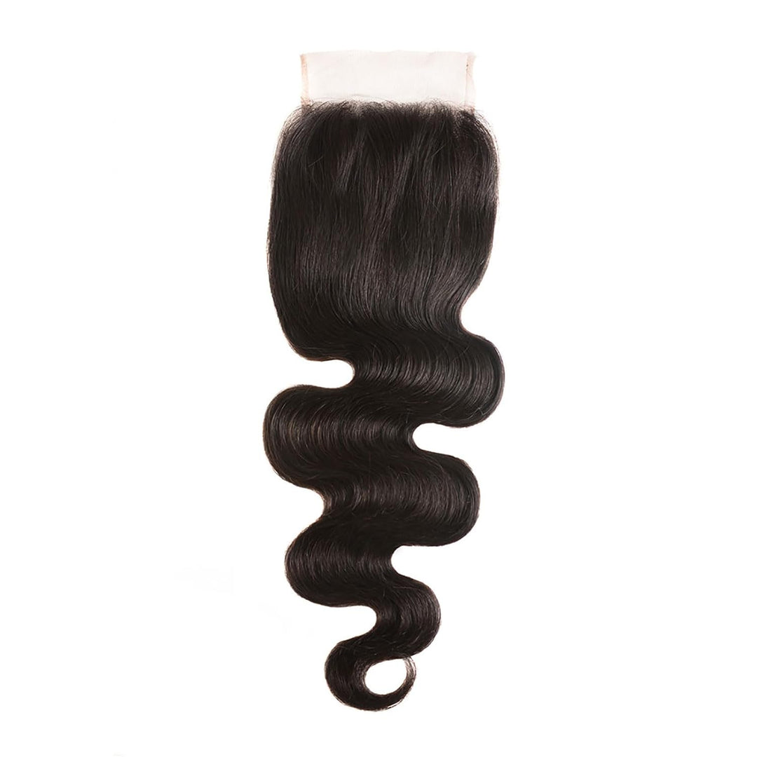 Huarisi 4x4 Closure Human Hair 20 Inch Free Part Lace Closures 12a Grade Brazilian Body Wave Virgin