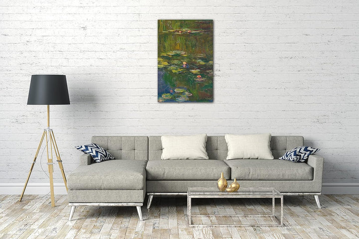 Printed Paintings Leinwand (60x80cm): Claude Monet - Der Seerosenteich 60x80 cm, 60x80 cm