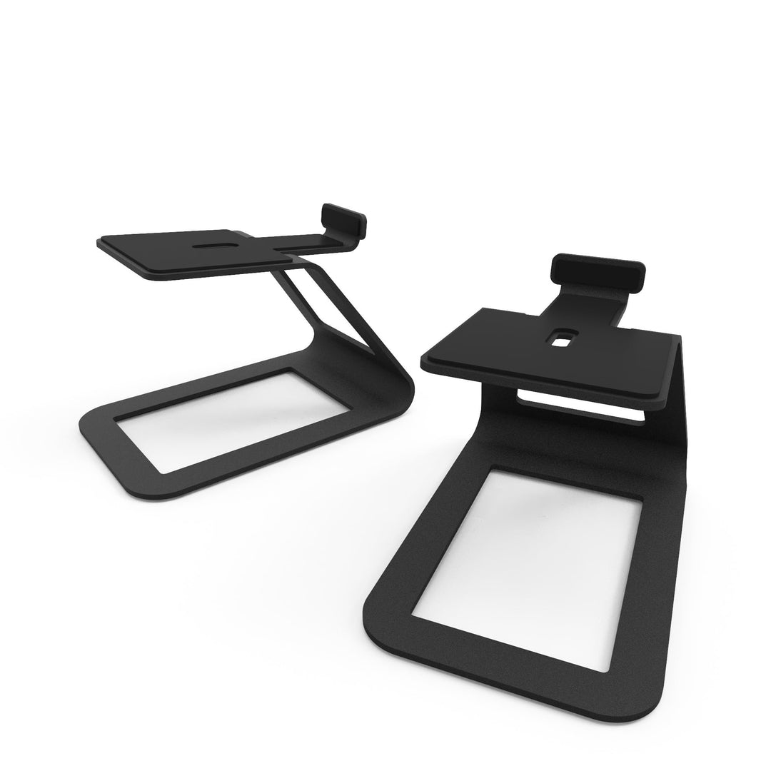 Kanto SE4 Elevated Desktop Speaker Stands for Midsize Speakers | Universal Compatibility | Supports
