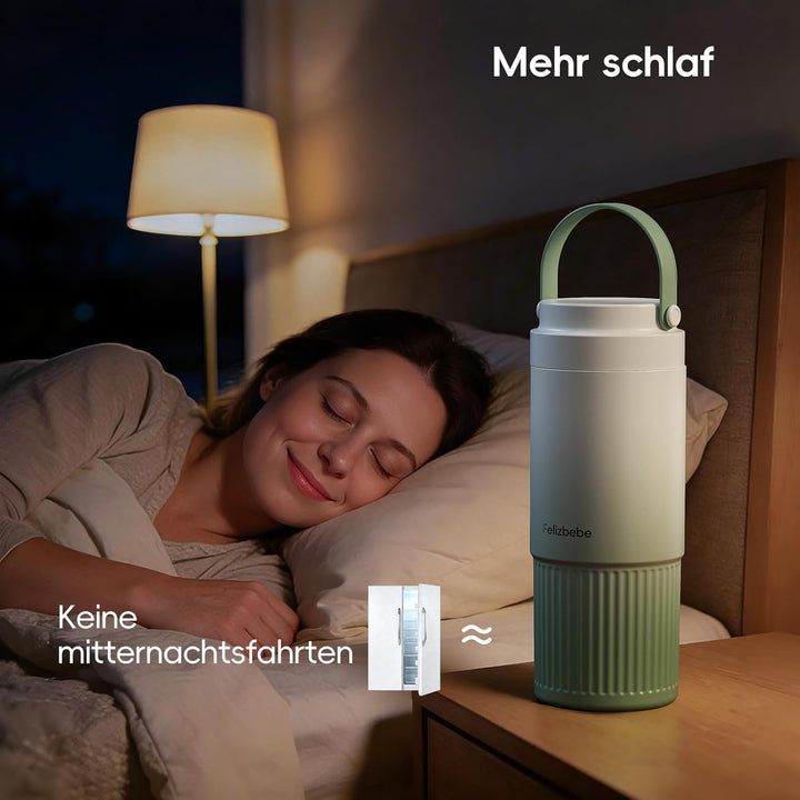 360° Doppelwandiger Muttermilchkühler aus 316-Edelstahl – 600 ml, Getrennte Kammern, Auslaufsicher,