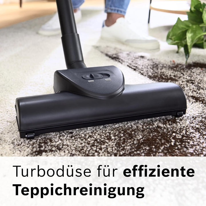 Bosch Staubsauger beutellos Serie 4 BGD21BA3T, Hygiene-Filter, 10 Jahre Motorgarantie, für Parkett,