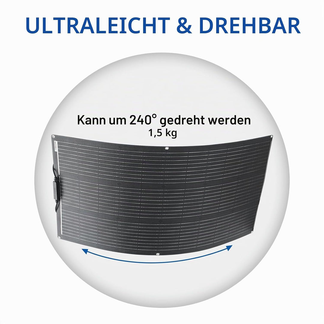 Flexible Solar Panel Solarmodul Monokristallines Solarpanels sind geeignet für Batterie,utdoor Lade