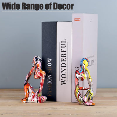 3 Stück abstrakte Graffiti-Denker-Statuen und Skulpturen, bunte Mini-Denker-Figur, Ornamente, minima