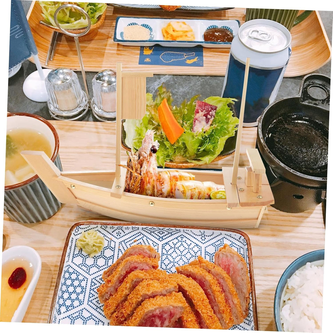 UPKOCH Sushi-servierplatte in Bootsform Wiederverwendbar Und Gesund Teller Zur Präsentation Von Lebe