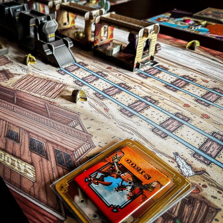 Gummimatte kompatibel mit Colt Express Spiel 117 x 40 cm / 46" x 15,7"
