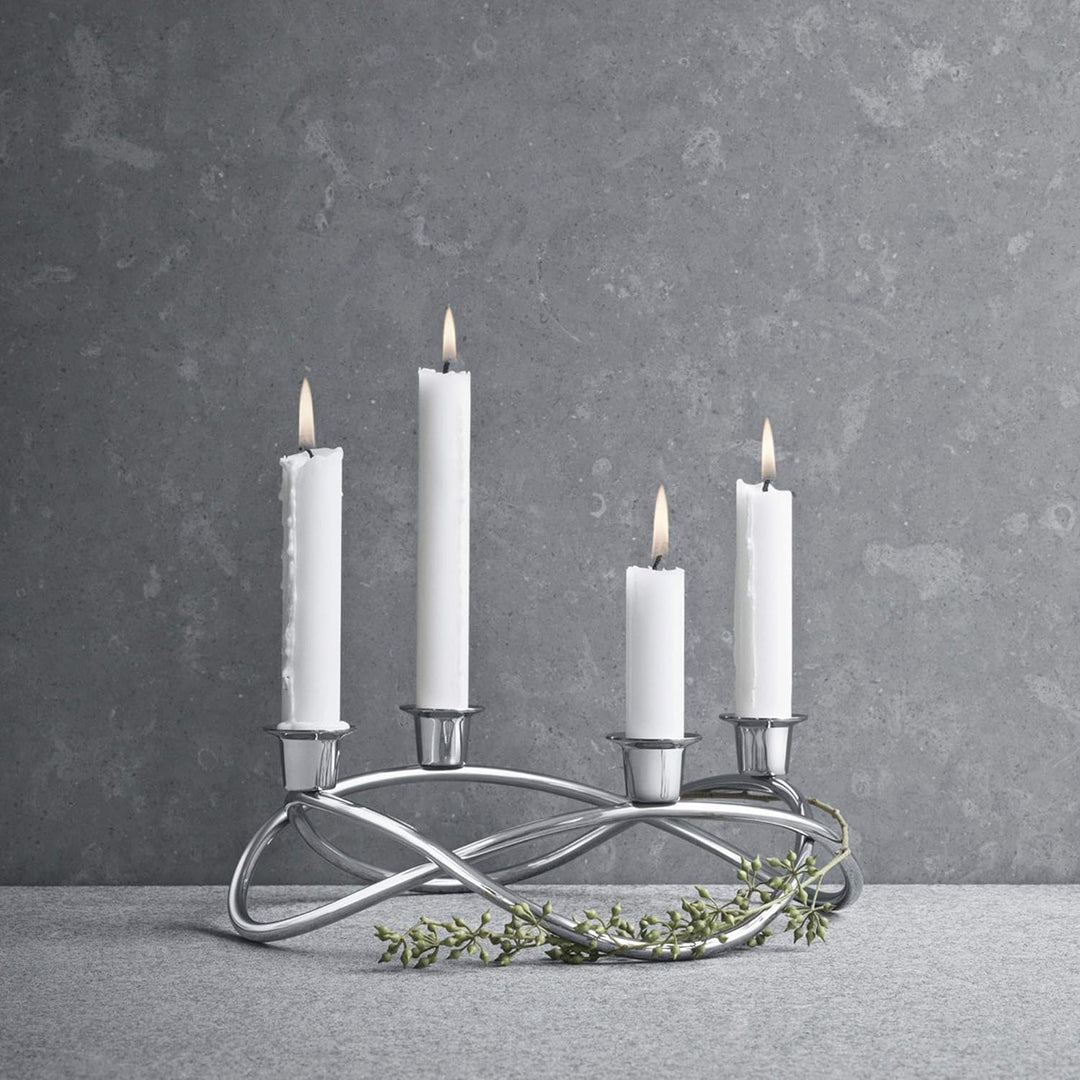 Georg Jensen Season Edelstahl-Kerzenständer