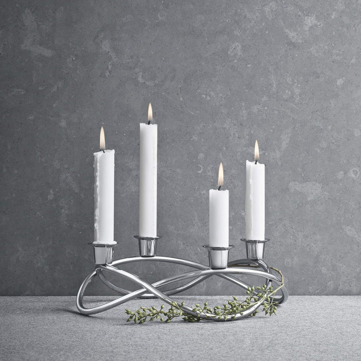 Georg Jensen Season Edelstahl-Kerzenständer