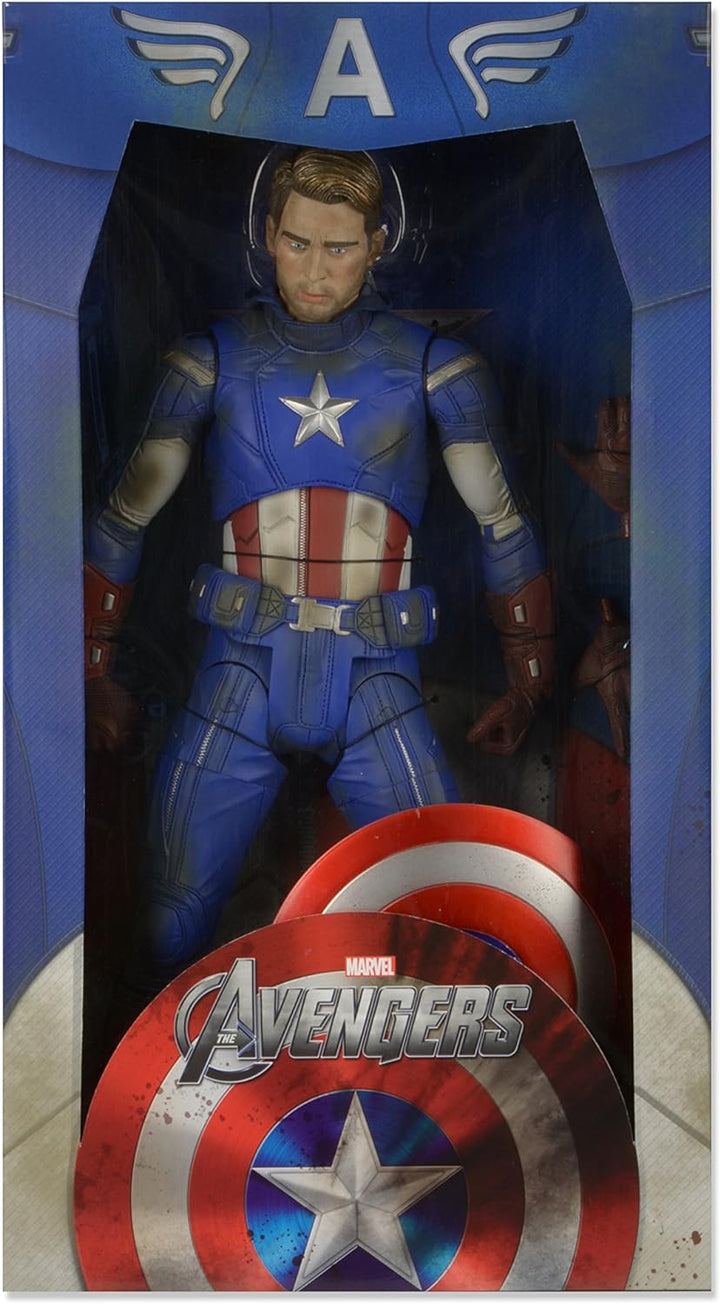 Marvel - Avengers - 1/4 Scale Battle Damaged Captain America Figure - Neca
