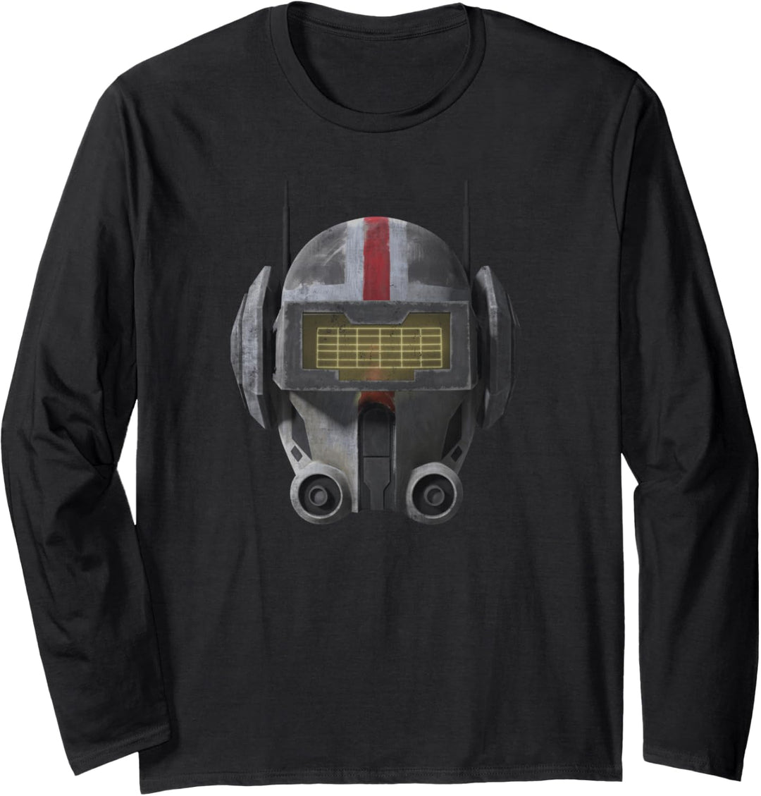 Star Was The Clone Wars The Bad Batch Tech Helmet Langarmshirt