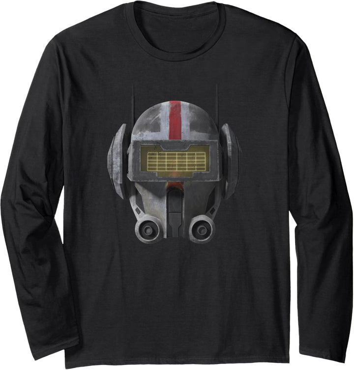 Star Was The Clone Wars The Bad Batch Tech Helmet Langarmshirt