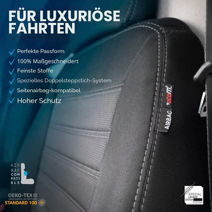 otoM Original Design Sitzbezüge aus Stoff 2+1 kompatibel mit Volkswagen Crafter/Man TGE 2017- (Stand