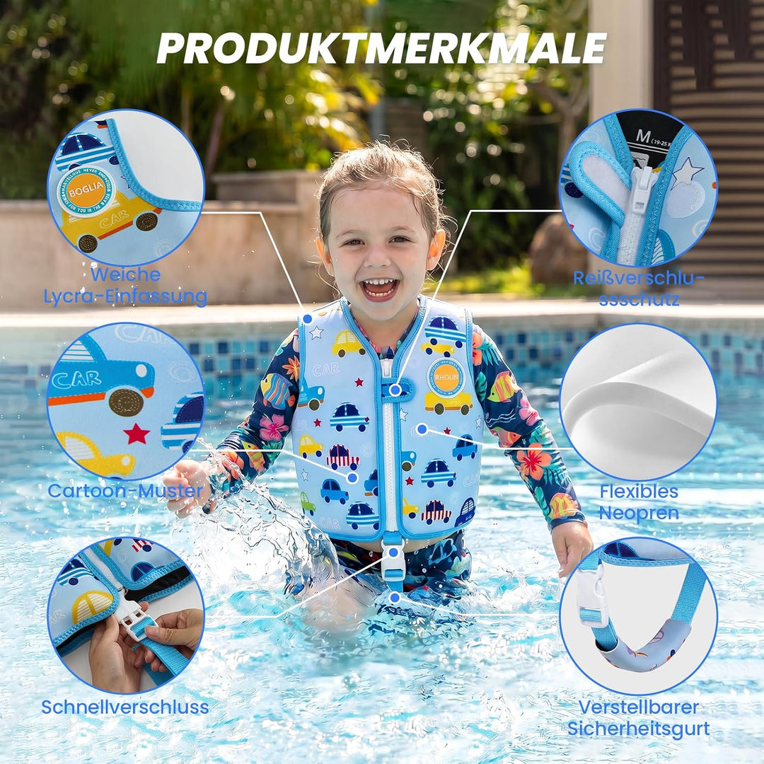 Zeraty Kleinkind Schwimmjacke - Leichte Kinder Schwimmweste - Schwimmhilfe für Kinder - Floating Bad