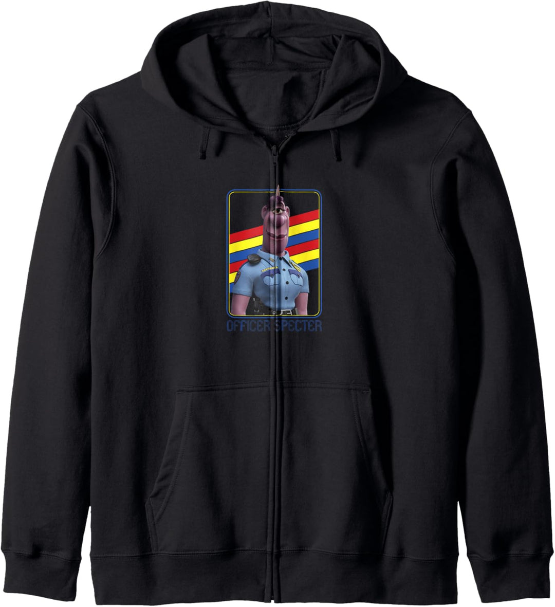 Disney Pixar Onward Officer Specter Retro Regenbogen Portrait Kapuzenjacke
