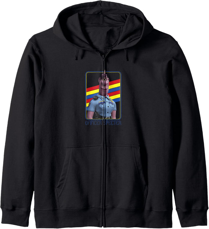 Disney Pixar Onward Officer Specter Retro Regenbogen Portrait Kapuzenjacke