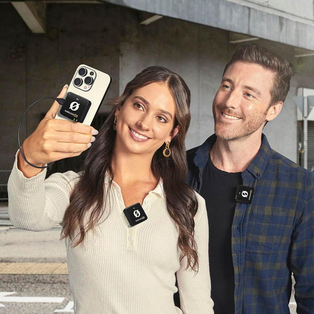 RØDE Wireless ME Dual Set: Kompaktes drahtloses Mikrofonsystem mit GainAssist-Technologie, integrier